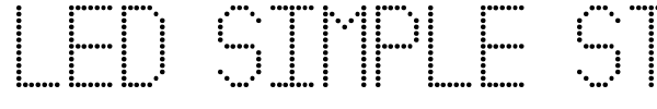 Led Simple ST font preview